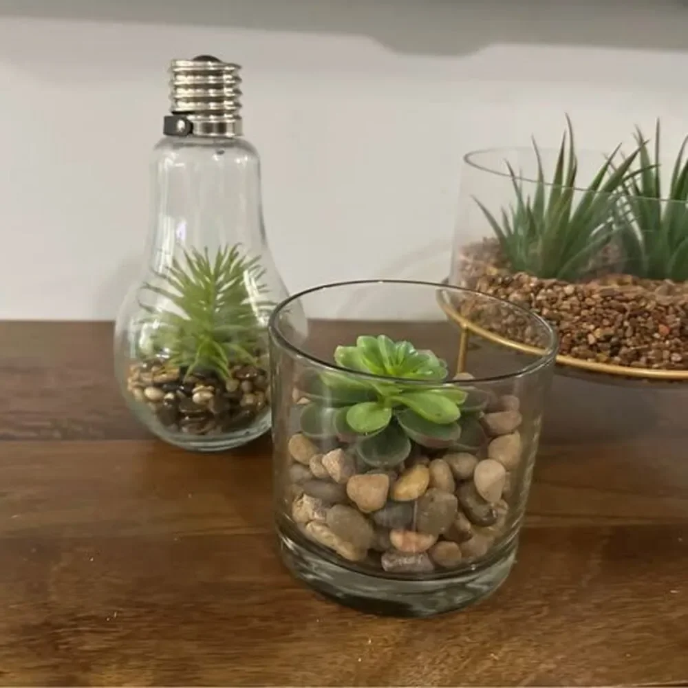 Faux succulent decor